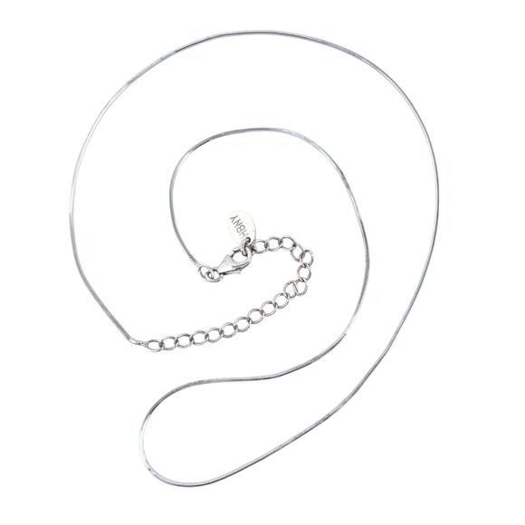 Snake Chain Necklace | Vintage HBNY Sterling Silver 925 | 16"-18” - Picture 1 of 3